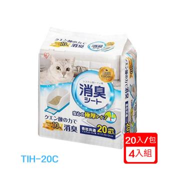 日本IRIS貓廁專用檸檬酸除臭尿片 20入 (IR-TIH-20C)(3入組)