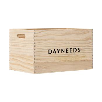 dayneeds專屬木製收納箱[大款] 兩色可選