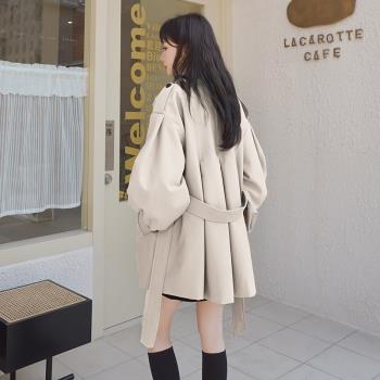 chic風衣外套女小個子2022春秋新款韓版設計感小眾氣質高級感大衣
