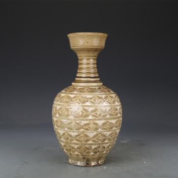宋代磁州窯銅錢紋瓶仿古瓷器花瓶
