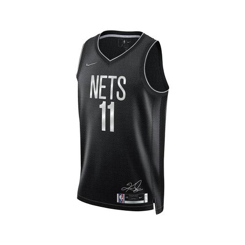 Nike 球衣 Kyrie Irving Nets NBA 男款 黑 75週年 籃網 紀念 簽名款 背心 DH8067-010
