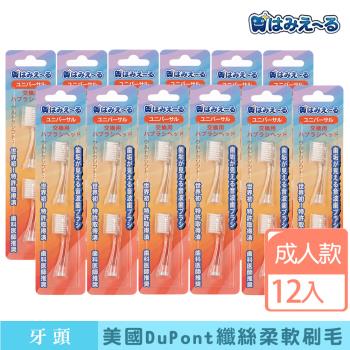 日本 Hamieru 光能音波電動牙刷成人刷頭-白-(2入/組)X12