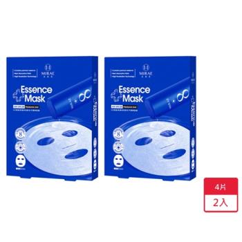 未來美玻尿酸保濕微分子精華面膜4片 x 2入【愛買】