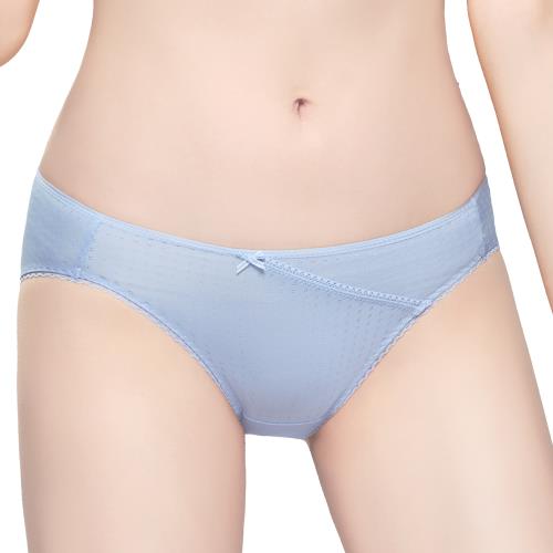 【Swear 思薇爾】 青春日記系列M-XL素面低腰三角女內褲(粉蝶藍)