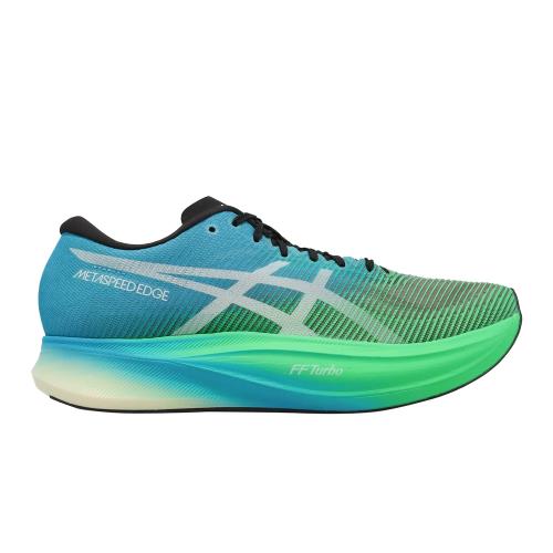 Asics 競速跑鞋 Metaspeed Edge+ 男鞋 藍綠 路跑 運動鞋 碳板 支撐 驛傳限定 1013A116001