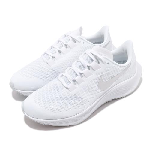 Nike 慢跑鞋 Wmns Air Zoom Pegasus 37 白 銀 女鞋 跑鞋 運動鞋 小飛馬 BQ9647-101