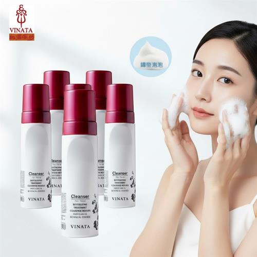 【台酒生技】全效舒緩抗老卸洗泡泡慕斯五件組(180ml*5)