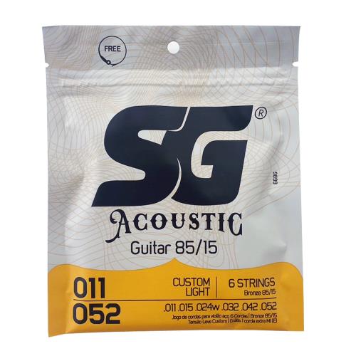 SG 黃銅 ⽊吉他弦 0.011~0.052(SG-6686)