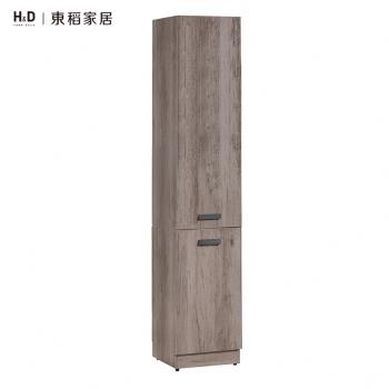 【H&D 東稻家居】狄恩1.3尺玄關木門雙面鞋櫃