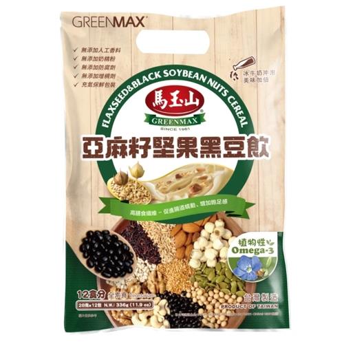 馬玉山 亞麻籽堅果黑豆飲(28G/12入)【愛買】