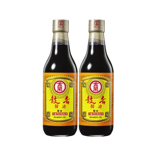 【金蘭食品】鼓舌醬油590ml x2入