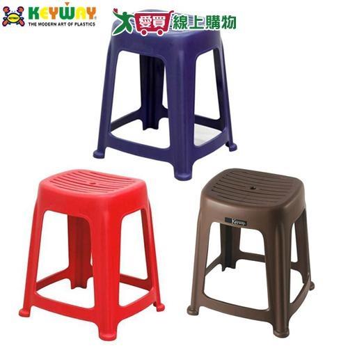 KEYWAY聯府 花園止滑椅-藍/紅/咖啡(40x36x47cm) 椅子 塑膠椅 椅凳【愛買】