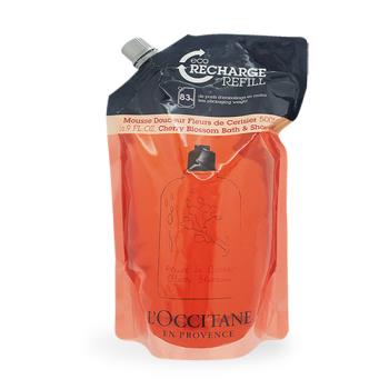 LOCCITANE 歐舒丹 櫻花沐浴膠補充包(500ml)-國際航空版