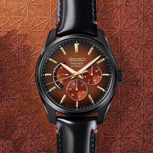 SEIKO精工 Presage 新銳 歌舞伎限量機械錶-40.2mm 6R21-01J0R(SPB329J1)