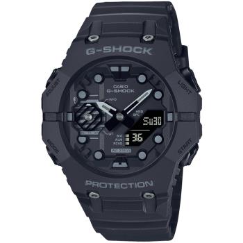 CASIO G-SHOCK 藍芽連線 時尚錶圈雙顯腕錶-黑 GA-B001-1A