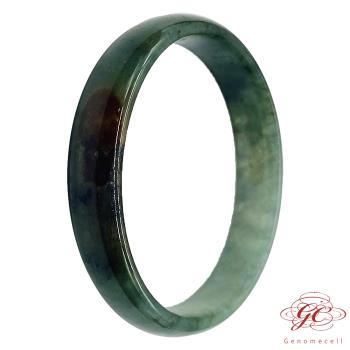【肌容雪】天然緬甸A貨冰湖水綠撒金翡翠貴妃手鐲 編號142 (46.6mm #16.5號)