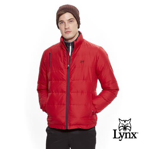 【Lynx Golf】男款小山貓LXG系列羽絨長袖外套(二色)