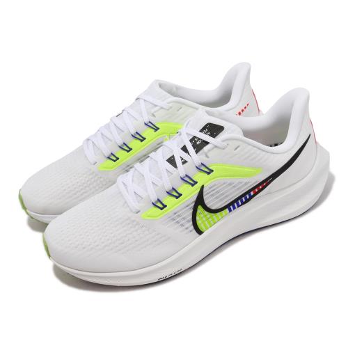 Nike 慢跑鞋 Air Zoom Pegasus 39 PRM 男鞋 白 黑 螢光黃 小飛馬 氣墊 運動鞋 DX1627-100