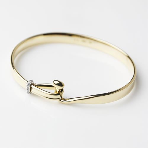 Georg Jensen 喬治傑生 #204 TORUN朵蘭設計 18K金鑲鑽手環