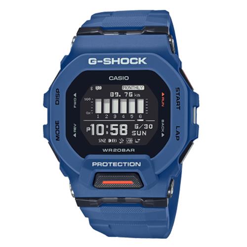 CASIO 卡西歐】G-SHOCK 電子錶運動訓練藍牙連線海軍藍GBD-200(GBD-200