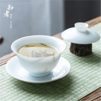 白釉清透白瓷茶杯200ml