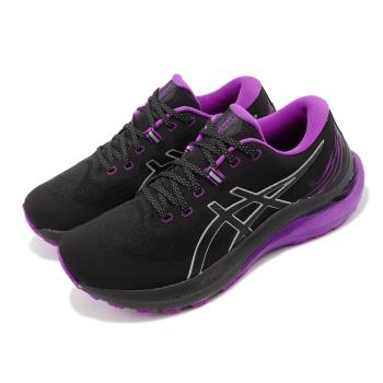 Asics 慢跑鞋 GEL-Kayano 29 Lite-Show 女鞋 黑 紫 路跑 穩定 夜光系列 1012B299001