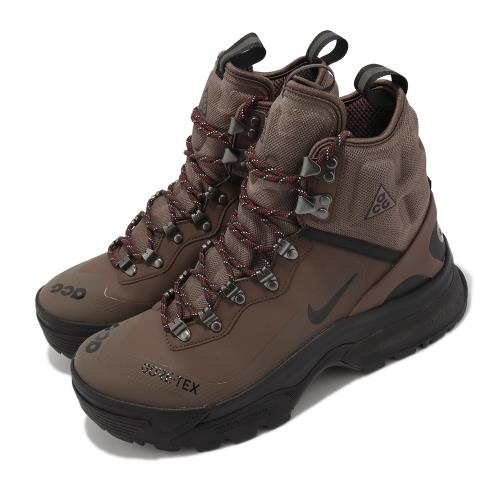 Nike 登山鞋 ACG Zoom Gaiadome Gore-Tex 男鞋 棕 越野 戶外 防水 反光 靴子 DD2858-200