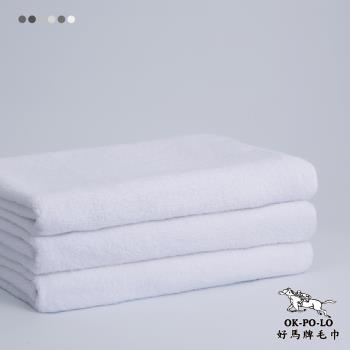 【OKPOLO】台灣製造飯店用浴巾2入組(高級飯店專用)