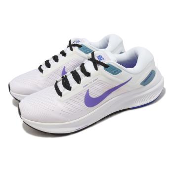 Nike 慢跑鞋 Wmns Air Zoom Structure 24 女鞋 白 紫 基本款 運動鞋 DA8570-105