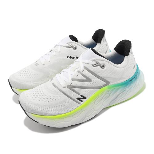 New balance 慢跑鞋 Fresh Foam X More V4 2E 男鞋 寬楦 白 黑 厚底 反光 NB 運動鞋 MMORWT42E