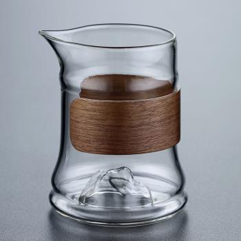 玻璃公道杯倒茶公杯泡茶茶具高檔耐熱分茶器透明家用單個功夫茶具