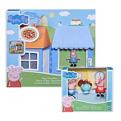 Peppa Pig 粉紅豬小妹 佩佩的披薩店遊戲組+佩佩愛吃冰淇淋(F2169+F3662)