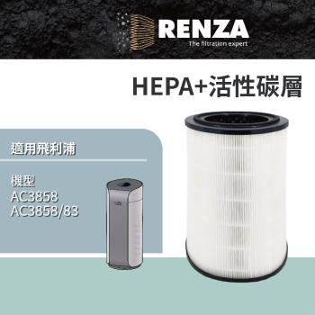  RENZA 瑞薩 專為飛利浦 PHILIPS AC3858 / AC3858/83 空氣清淨機設計的替代 FY4440 HEPA+活性碳二合一濾網濾芯，採用不織布與活性碳脫臭濾網，高效過濾 PM2.5、灰塵、花粉及異味，提供優質空氣清淨。新品瑕疵保固，完美相容飛利浦清淨機，提升生活品質。 