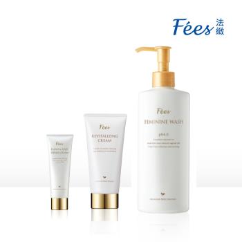 Fees法緻 私密手足修護舒活組(私密呵護浴潔露250ml+手足修護霜120ml+美腿舒活霜150ml)