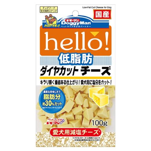 【Doggy Man】Hello角切低脂起司塊 100g (寵物零食)