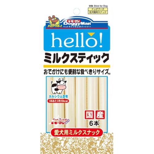 【Doggy Man】犬用Hello乳香牛奶條 6入 (寵物零食)