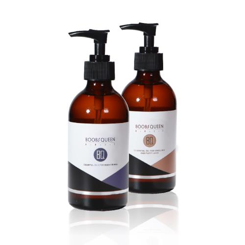 【BOOBSQUEEN喬奶女王】居家SPA 緊俏勻體組 (FIT纖纖曲線勻體舒壓精油+S纖纖緊俏輕盈舒壓精油 )