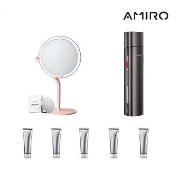 AMIRO 時光機 拉提美容儀 R1 PRO 豪華組 (時光機+保濕精華凝膠*5+Mate S高畫質⽇光化妝鏡)