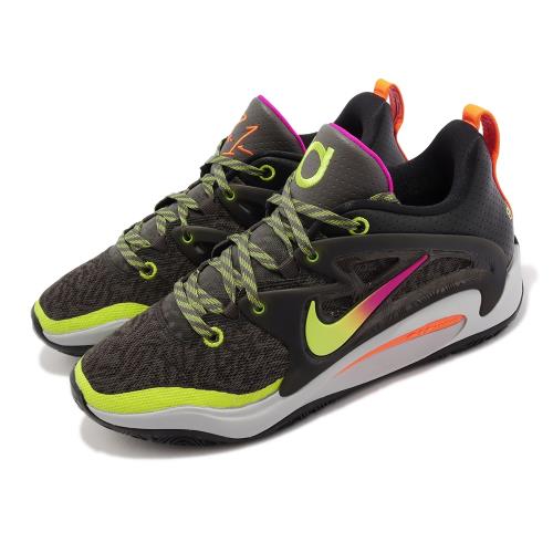 Nike 籃球鞋 KD15 EP 男鞋 黑 螢光色 Boi 1da 聯名款 杜蘭特 支撐 運動鞋 86 BPM DO9827-902