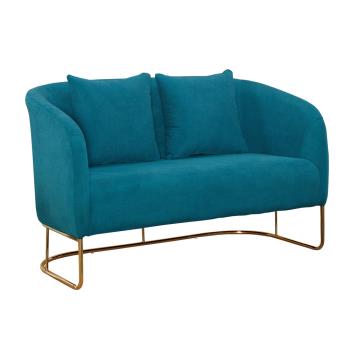 Boden-加尼爾藍色布二人座沙發雙人座二人座沙發椅