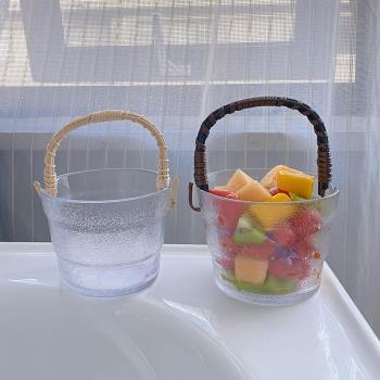 家用簡約玻璃水果籃