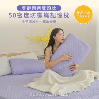 【1/3 A LIFE】 防黴防蹣抗菌-尊爵兩用雙頭枕(1入)