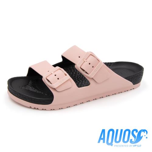 G.P 雙色雙硬度柏肯防水拖鞋A5115-黑粉色(SIZE:36-39 共九色) AQUOS  GP