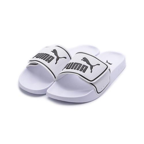 PUMA LEADCAT 2.0 V 魔鬼氈壓紋運動拖鞋 白 387515-02 男鞋 鞋全家福