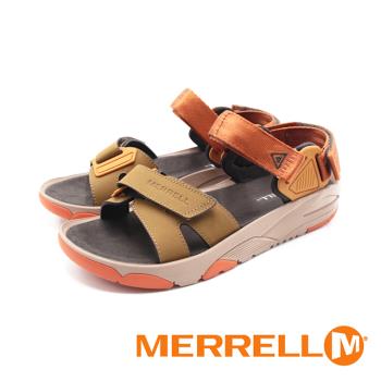 MERRELL(男)BELIZE CONVERT WEB厚底避震涼鞋 男鞋-橘黃