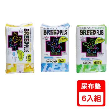 【日本Super cat】BREED PLUS 寵物尿布(6包組)