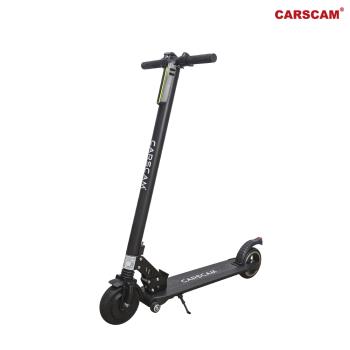 CARSCAM LED大燈鋁合金6.5吋避震輔助輪折疊電動滑板車