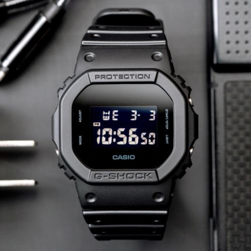 CASIO卡西歐G-SHOCK 全酷黑經典款原廠公司貨(DW-5600BB-1)|會員獨享好