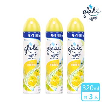 3入組｜滿庭香 空氣清淨劑-清新檸檬320ml