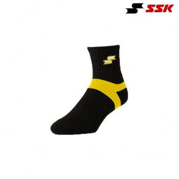 【SSK】棒壘機能氣墊短筒襪 黑色 6雙入 台灣製造(TYA80)
